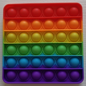 Biểu tượng tùy chỉnh và màu sắc đẩy <span class=keywords><strong>Pop</strong></span> bong bóng Thần Tài cảm giác đồ chơi austism căng thẳng lo lắng cho trẻ em và người lớn - Product Image 2