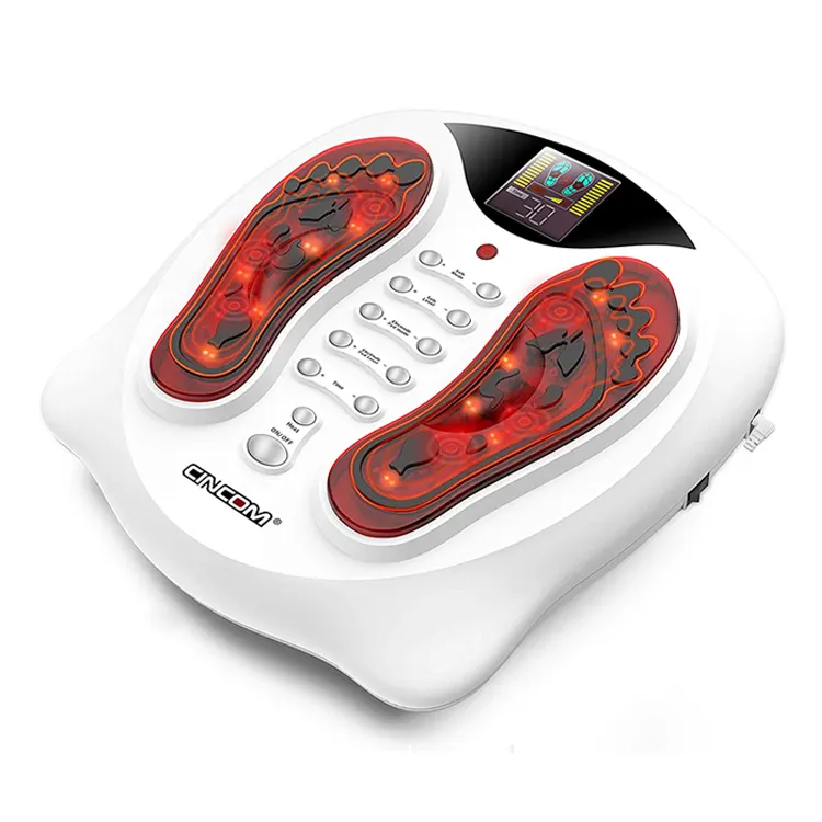 SME Elettrico Massager Del Piede Circolazione del Sangue Macchina Macchina di Vibrazione Funzione A Infrarossi Lcd Elettronico Stimolatore Massaggio Del Piede