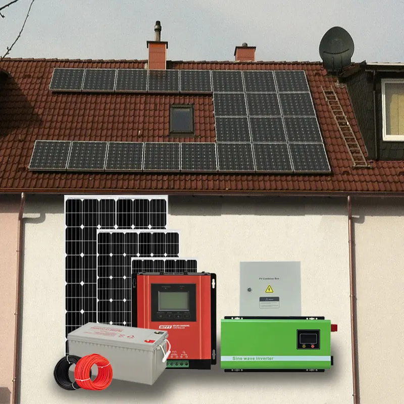 Заводская горячая распродажа 1 кВт 3 кВт 5 кВт солнечная энергетическая система полный пакет 5 кВт вне сети солнечная энергетическая система