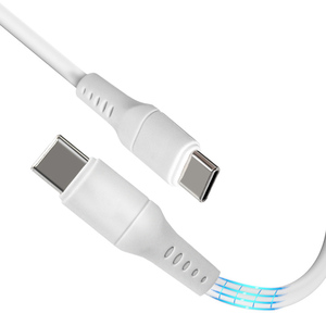 定制高品质聚氯乙烯Usb 2.0连接器1M 60w C型至C型电缆3A快速充电Usb数据线 - Product Image 1