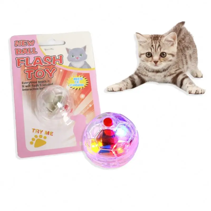 2023 Hot Sale rollende rotierende LED bunt Interaktives Kätzchen aktives rollendes Haustier Hund Katzen spielzeug ball Juguetes Para Gatos