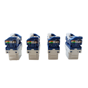 50 ชิ้นUnshielded CAT6 UTP Keystoneแจ็คสกรูสไตล์RJ45 LANฟรีเครื่องมือซ็อกเก็ตแทรกKeystone EthernetโมดูลGigabit UTP