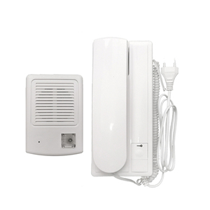 Nuevo diseño de calidad superior intercomunicador casa Interphone de Audio timbre/Audio Doorphone sistema w/t desbloquear/2-forma de intercomunicador funciones