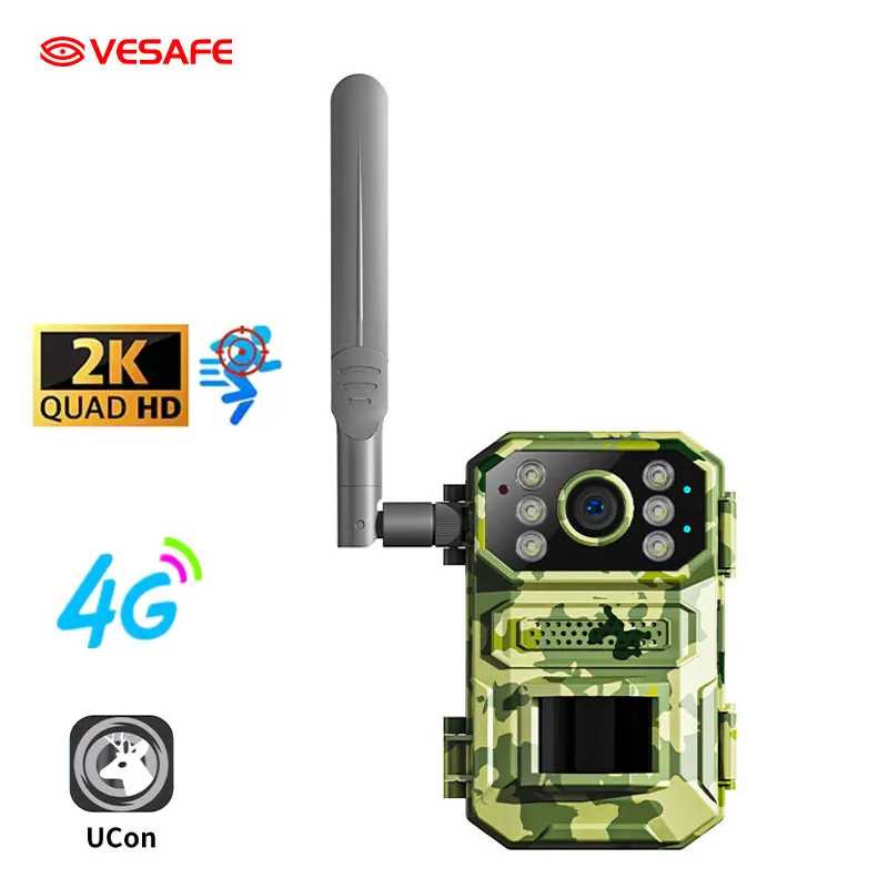 Vesafe không thấm nước năng lượng mặt trời Powered 4G ngoài trời động vật hoang dã thể thao ứng dụng kiểm soát di động wildgame Hoang Dã săn bắn Đường Mòn máy ảnh