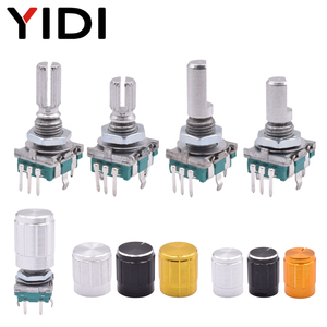 YIDI 360ロータリーエンコーダーノブボタンスイッチ20位置増分EC11 Arduinoデジタルポテンショメータ15/20mmプラムハーフシャフト - Product Image 1