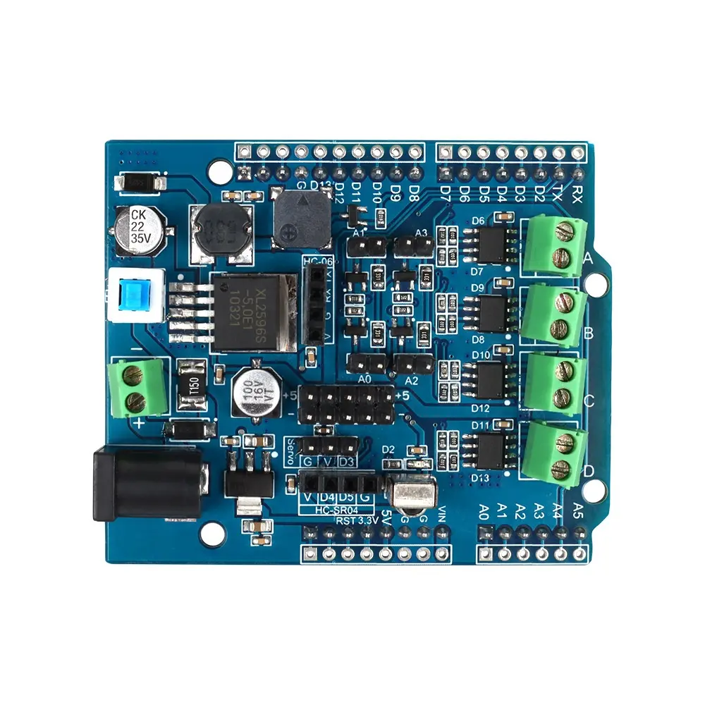 Placa de motor eParthub L9110S, controlador de motor paso a paso, puente H, placa de controlador de motor de CC de 4 canales, fuente de alimentación de 2,5 V a 12V