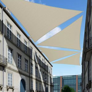 UV-Schutz dreieck Sonnenschutz Segel HDPE Baldachin Abdeckung Netz für Garten Outdoor Shade Segel & Netze