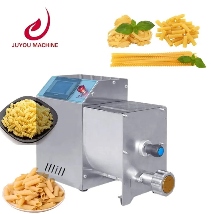 JUYOU Máquina para hacer pasta de macarrones Máquina para hacer fideos de tubo hueco Máquina para hacer pasta de macarrones