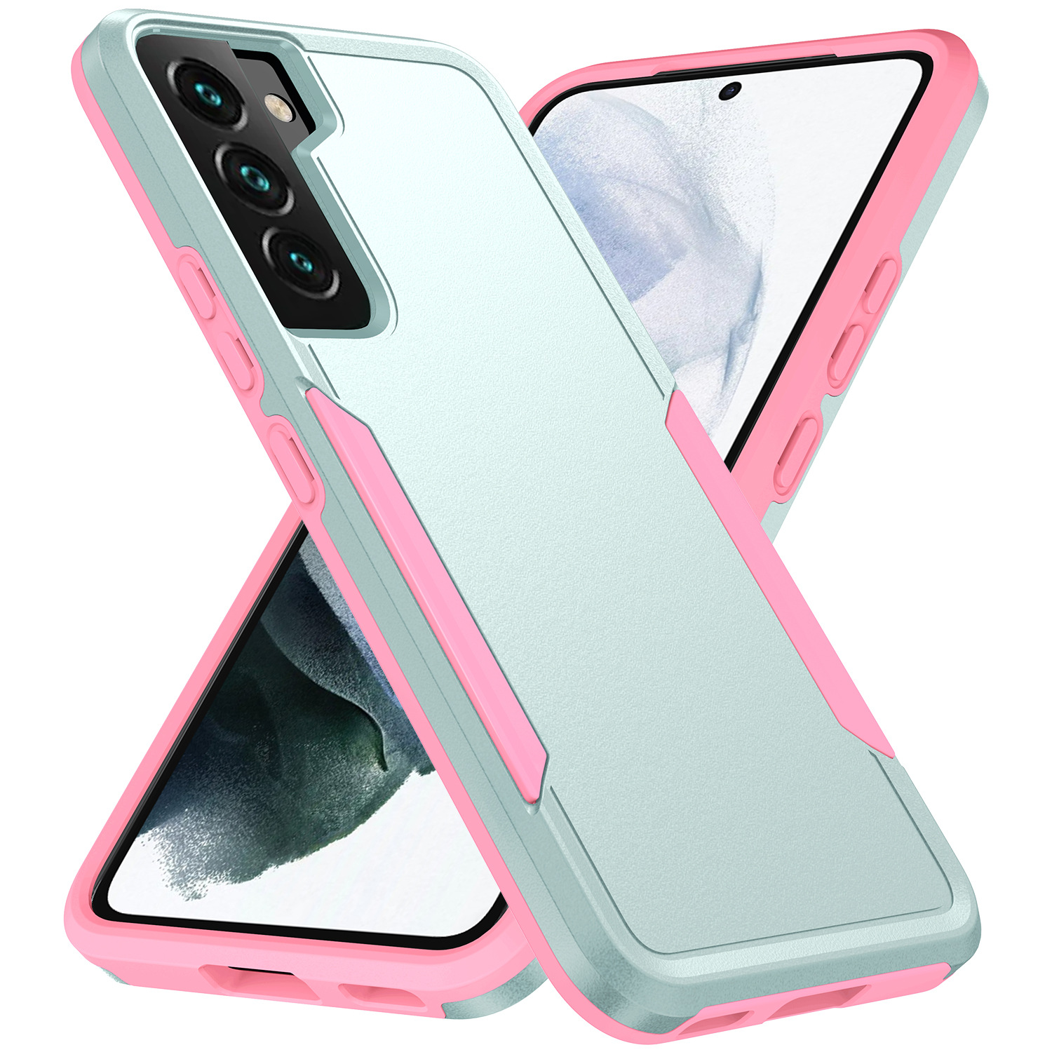 Aqua/rose