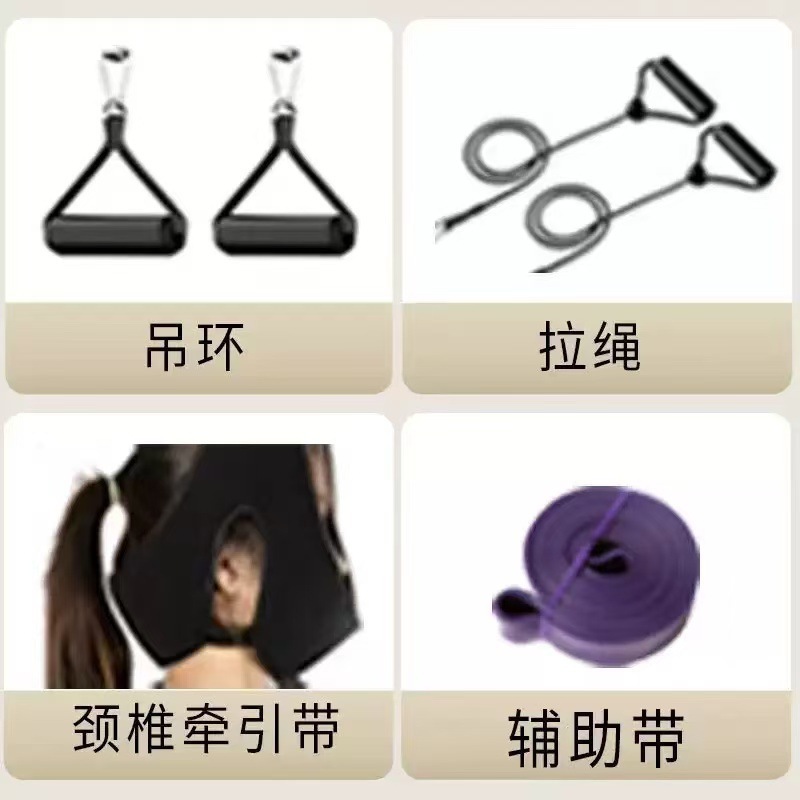 3-in-1 workout set-pull-up rings-resistance bands-cervical strap