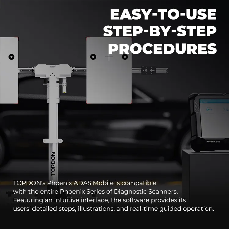 TOPDON-Soporte de calibración plegable para coche Phoenix Adas, herramienta de tablero de calibración solo Adas