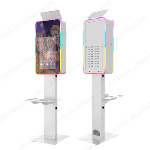 CHIMEE 21.5 Inch LCD Touch Monitor Mirror Selfie Photo Booth with LED Flash Light RGB Light Camera Printer Adapted for Event - Product Image 2