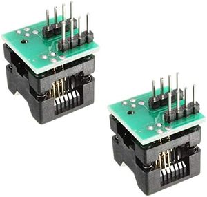 Adaptador de programador HiLetgo EZ, módulo convertidor de enchufe SOIC8 a DIP8, 2 uds con accesorios de conector de 150mil - Product Image 1