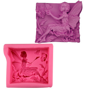 HY แม่พิมพ์ที่กำหนดเอง Diy นางฟ้านางฟ้าสี่เหลี่ยมสบู่แม่พิมพ์ซิลิโคนสบู่ - Product Image 3
