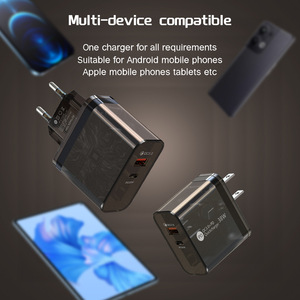 <strong>38W</strong> Transparent Shell <strong>Charger</strong> for Xiaomi Turbo Charging EU US PD20W USB QC3.0 Fast Charging Adapter - Product Image 2