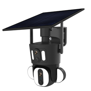 Flood Lights 4G Network IP CCTV <strong>Camera</strong> PIR <strong>Motion</strong> <strong>Sensor</strong> PTZ 4G Security Solar IP <strong>Camera</strong> - Product Image 4