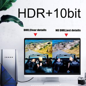 VESA Certified DisplayPort 2.1 Cable DP2.1 DP40 16K 40Gbps 16K@60Hz HDR HDCP 2.2 3D <strong>ARC</strong> for Gaming Monitor TV PC Laptop 6.6FT