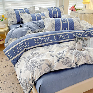 Yüksek dereceli anne-bebek buzlu üç parçalı baskılı desen yatak çarşafı Set - Product Image 3