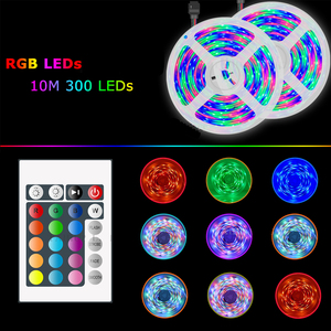 5050 LED-Streifen RGB RGBW RGBWW 5M 10M RGB Farbwechsel bares flexibles LED-Licht band mit Fernbedienung DC12V-Netzteil - Product Image 3