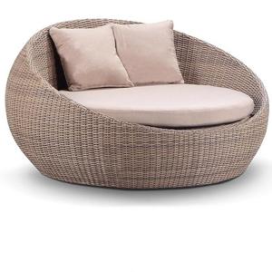 Ngoài trời Patio đi văng wicker mây đi văng Vòng phòng chờ sofa đồ nội thất thiết lập với có thể thu vào tán - Product Image 6