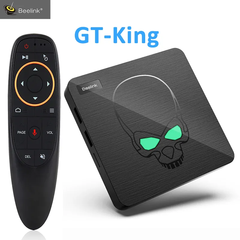 Beelink กล่องทีวี GT-KING แอนดรอยด์9.0,กล่องทีวี S922X 1000M LAN 2.4G 5.8G H.265 4K สมาร์ททีวี GT King