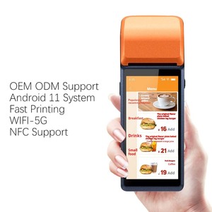 Dispositivo Bluetooth todo en uno, pantalla táctil de 5,5 pulgadas, caja registradora, sistema Pos de mano móvil portátil Android - Product Image 2