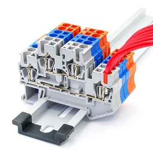 STTB 2,5 24-12AWG dos niveles de doble capa sin tornillos Cable de conexión de 0,2-2,5mm alimentación a través de en carril Din de bloque de Terminal - Product Image 1