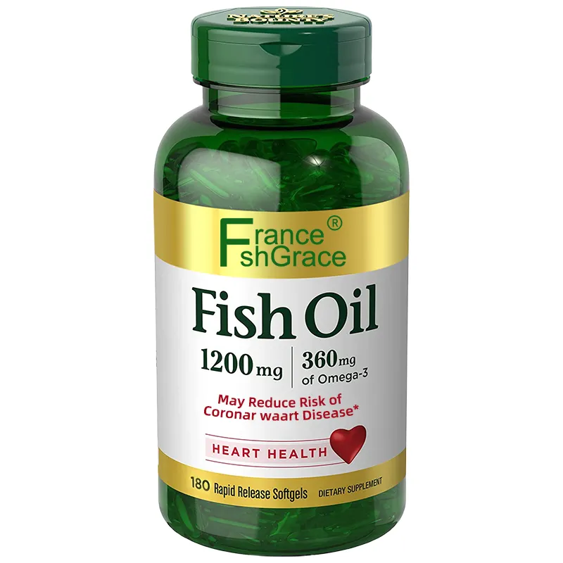Fish Oil Capsules Dietary Supplement Omega-3 Supports Heart Health
