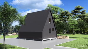 Airbnb Maison prefabriquee Casas prefabricadas modernas ชุดห้องโดยสารกรอบบ้านสามเหลี่ยมสำเร็จรูปบ้านเคลื่อนที่โมดูลาร์ - Product Image 2