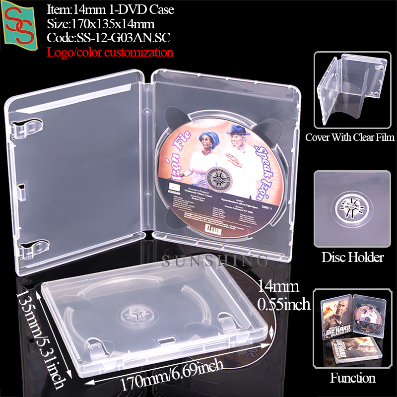 14mm 1-DVD Case G03A - Clear