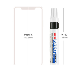 Uni-Ball Paint <strong>Marker</strong> <strong>Chisel</strong> Tip Broad Point PX30 Line Width 4.0-8.5mm Uni-Paint Oil Based Paint <strong>Marker</strong> - Product Image 4