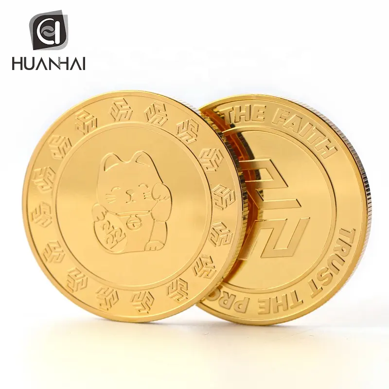 Logotipo comemorativo de bronze personalizado 1 oz, moeda de ouro real