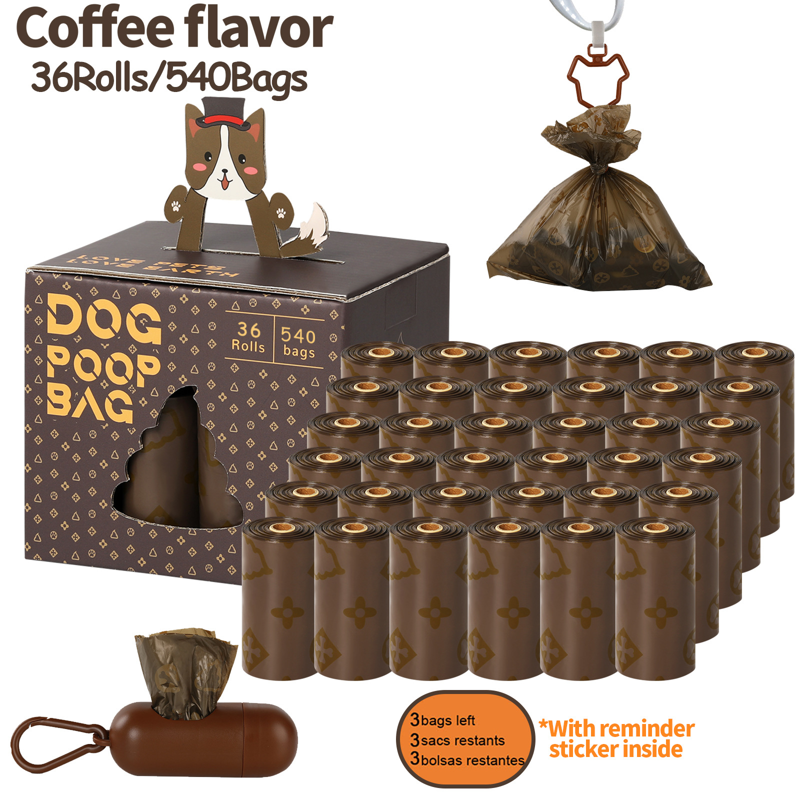 36-compartment dispenser clip box set