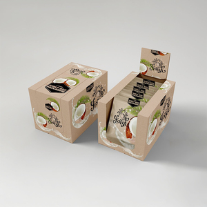 Estante de cartón de papel, caja de embalaje de exhibición para botella pequeña, producto listo, para barra de Chocolate de proteína energética - Product Image 3