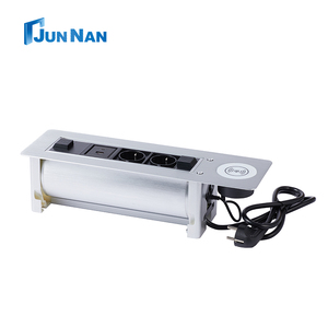 Enchufe de escritorio motorizado multifuncional Enchufe de sala de reuniones de datos y alimentación Diseño giratorio para EE. UU. AU UK IT - Product Image 3