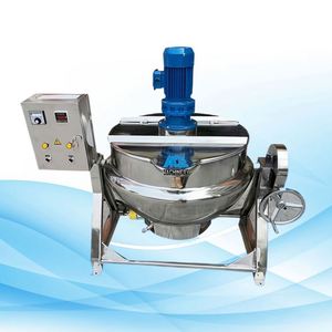 200L Long-Lasting Jam Maker Meat Cooking Pot Jacketed Kettle for <strong>Apples</strong> Industrial Automatic Tilt Blender Cooking Pot Factory - Product Image 1