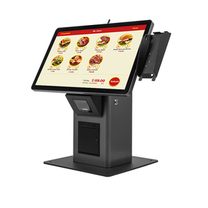 21.5-Inch Tabletop Self-Service Touchscreen POS Kiosk with Thermal Printer for Convenient Payment