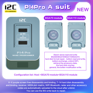 <strong>I2C</strong> P14PRO BGA110 BGA70 Hard Disk <strong>Programmer</strong> for 5G-13PROMAX HDD Depth Format Exceed P13 SYSCFG Data Modification &amp; Write Tools - Product Image 6