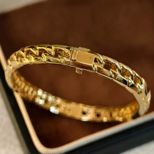 Thời trang sang trọng 18K vàng tự nhiên Kim Cương rực rỡ cắt Vòng đeo tay 0.18ct bên đá cao cấp thể thao unisex thiết kế đa năng - Product Image 5