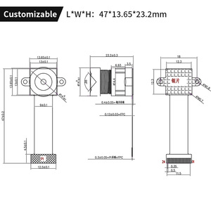 2MP OS02G10 sensor 1080P Mipi Csi DVP módulo de cámara lente de vidrio completo gran angular resistencia a altas temperaturas - Product Image 5