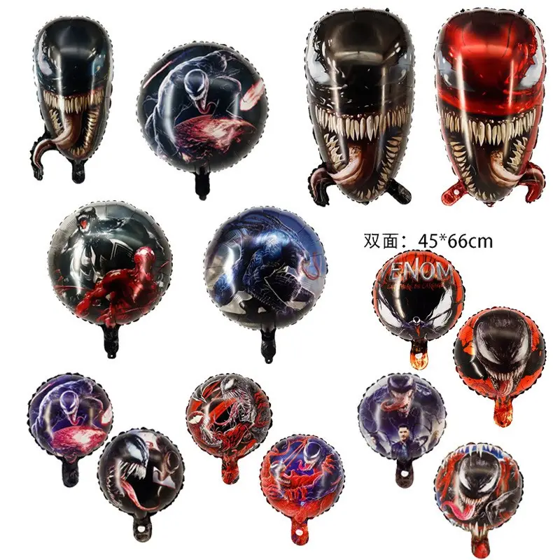 Nouveau Design Super Héros Venom Aluminium Film Ballons Personnage De Dessin Animé Ballons En Aluminium Pour La Fête D'anniversaire