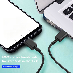 S24 S25 PD60w C型通用串行总线新一代附件超快速充电5A TPE材料数据线
