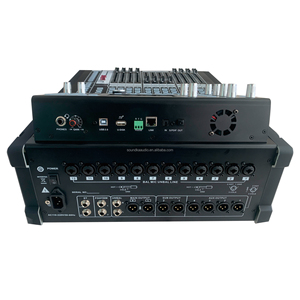 Mezclador de sistema de sonido Digital profesional de 16 canales 800*480 pantalla táctil de alta definición consola de Audio de efectos digitales Dual DSP - Product Image 4
