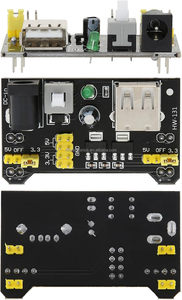 MB102 Breadboard 3,3 V 5V Módulo de fuente de alimentación DC 6,5-12V Ajuste USB para módulo de alimentación Arduin0