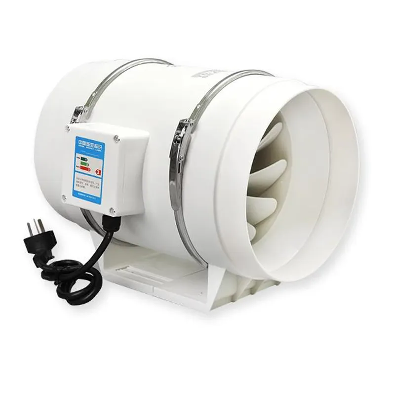 4 ''5'' 6 ''Banheiro Cozinha Household Mixed Flow in-line Ventilador do duto para ventilação hidropônica Ventilador Extrator Silencioso