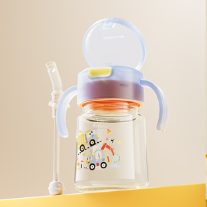 Özel Tritan içme suyu bardağı eğitim şişe 1-5 yıl için <span class=keywords><strong>360</strong></span> derece sihirli sızdırmaz bebek Sippy bardak