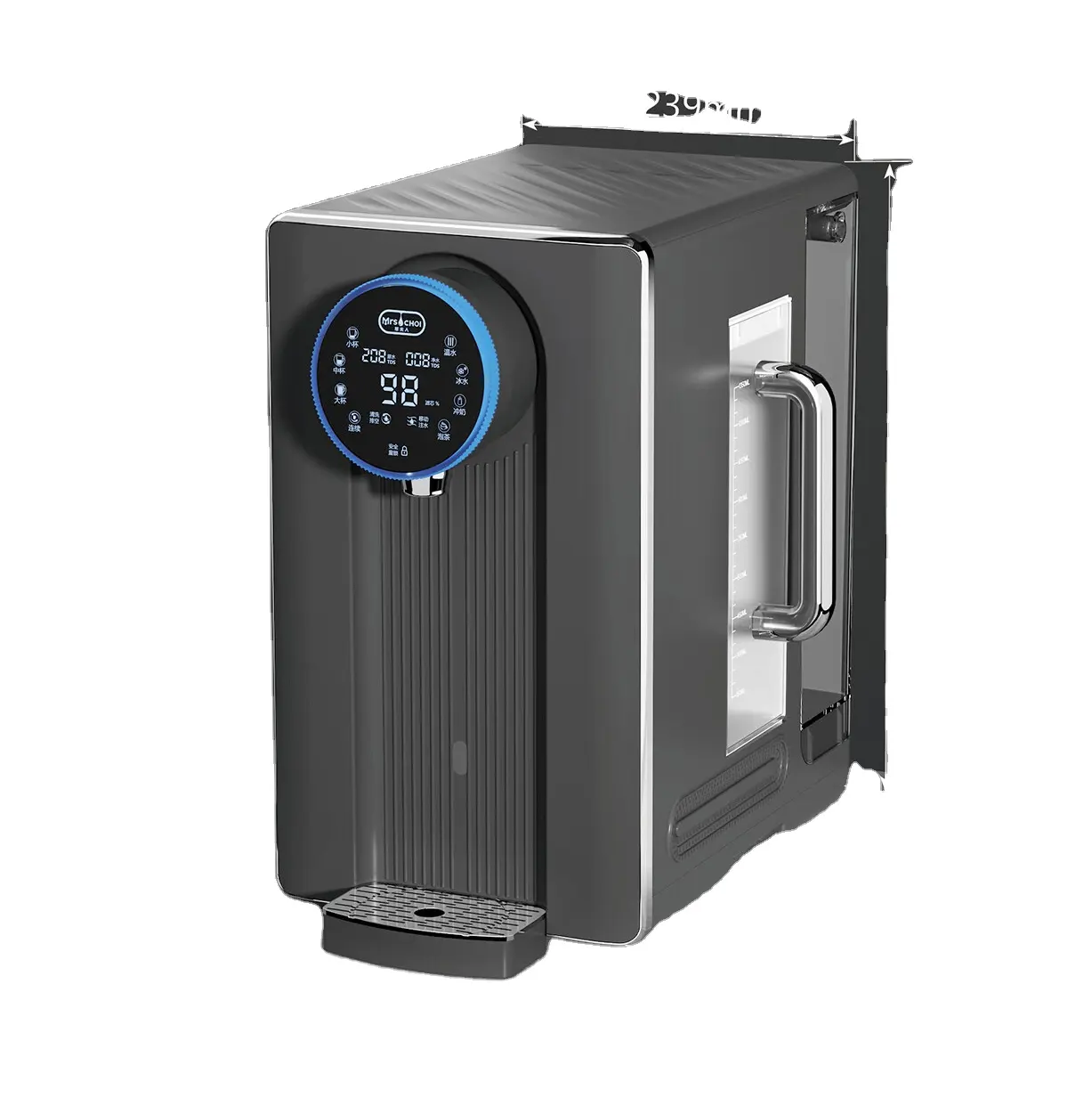 Dispensador de água quente e fria para eletrodomésticos, filtro de água ou purificador de bancada, dispensador de água RO sustentável