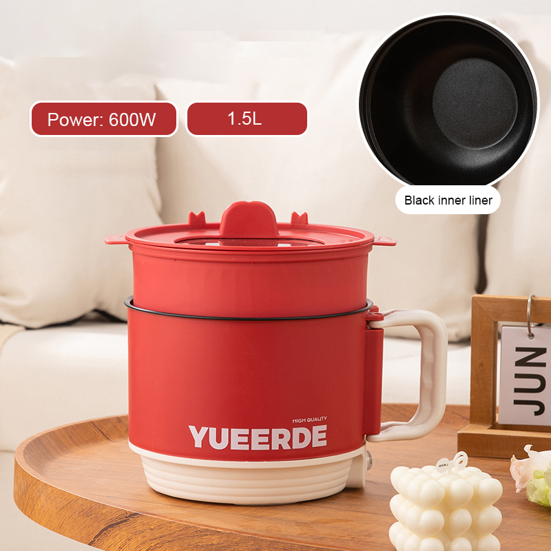 Red/1.5LPot with steamer(black inner)