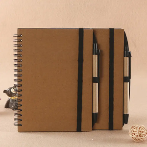Bloc de notas personalizado con bandera, cuaderno de papel Kraft, Mini cuaderno pequeño, blocs de notas personalizados con bolígrafo y notas adhesivas