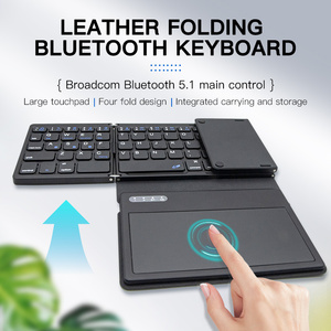Teclado táctil plegable Teclado recargable inalámbrico plegable portátil para IOS Android Windows Smartphone Tablet - Product Image 3